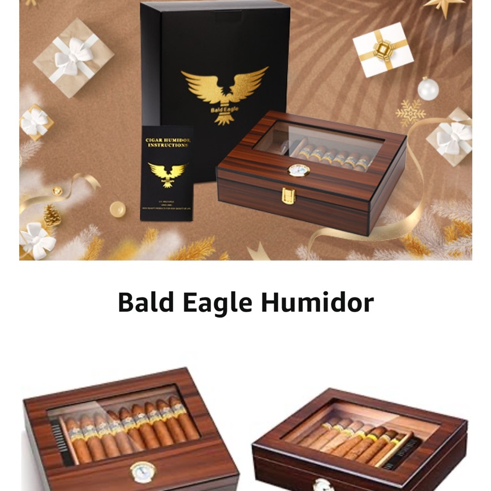Humidor - Elegant Brown Cigar Storage